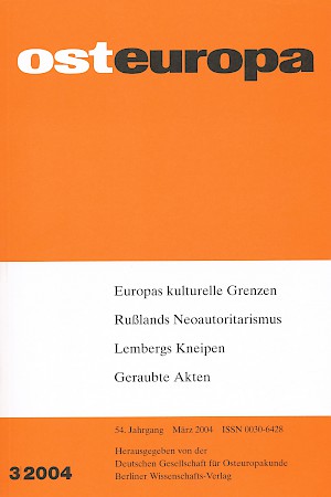 Titelbild Osteuropa 3/2004