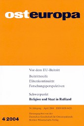 Titelbild Osteuropa 4/2004