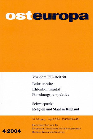 Titelbild Osteuropa 4/2004