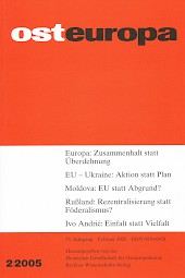 Titelbild Osteuropa 2/2005