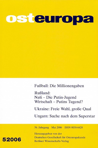 Titelbild Osteuropa 5/2006