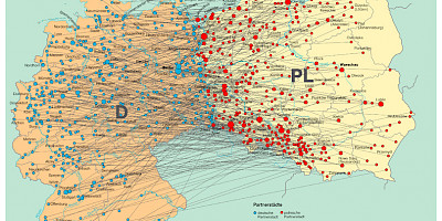 Karte: Polnisch-Deutsche Städtepartnerschaften (2006)