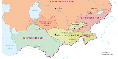 Karte: Zentralasien 1926