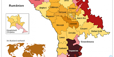 Karte: Moldova: Stichwahl um die Präsidentschaft 2024