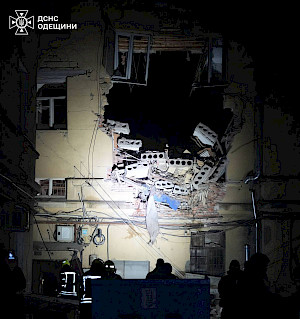 Russischer Angriff auf Odessa, 27.1.2026    Foto: Zelenskiy / Official